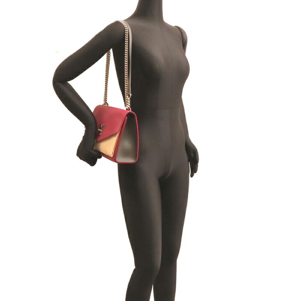 Louis Vuitton Bordeaux Ivory Leather Shoulder Bag (Pre-Owned)