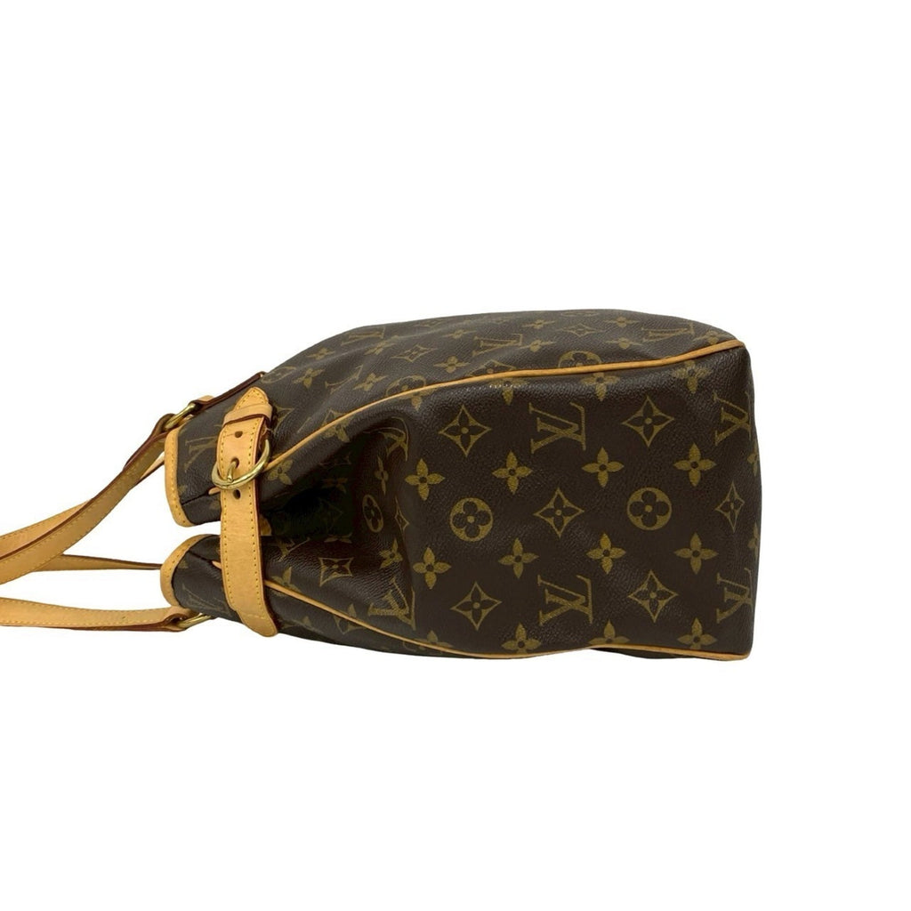Louis Vuitton Brown Leather Pvc Shoulder Bag Tote Bag (Pre-Owned)