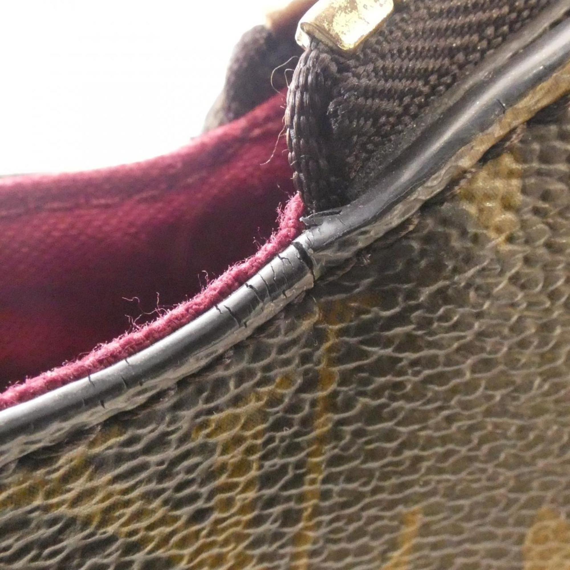 Louis Vuitton Marron Coated Canvas Handbag (Pre-Owned)