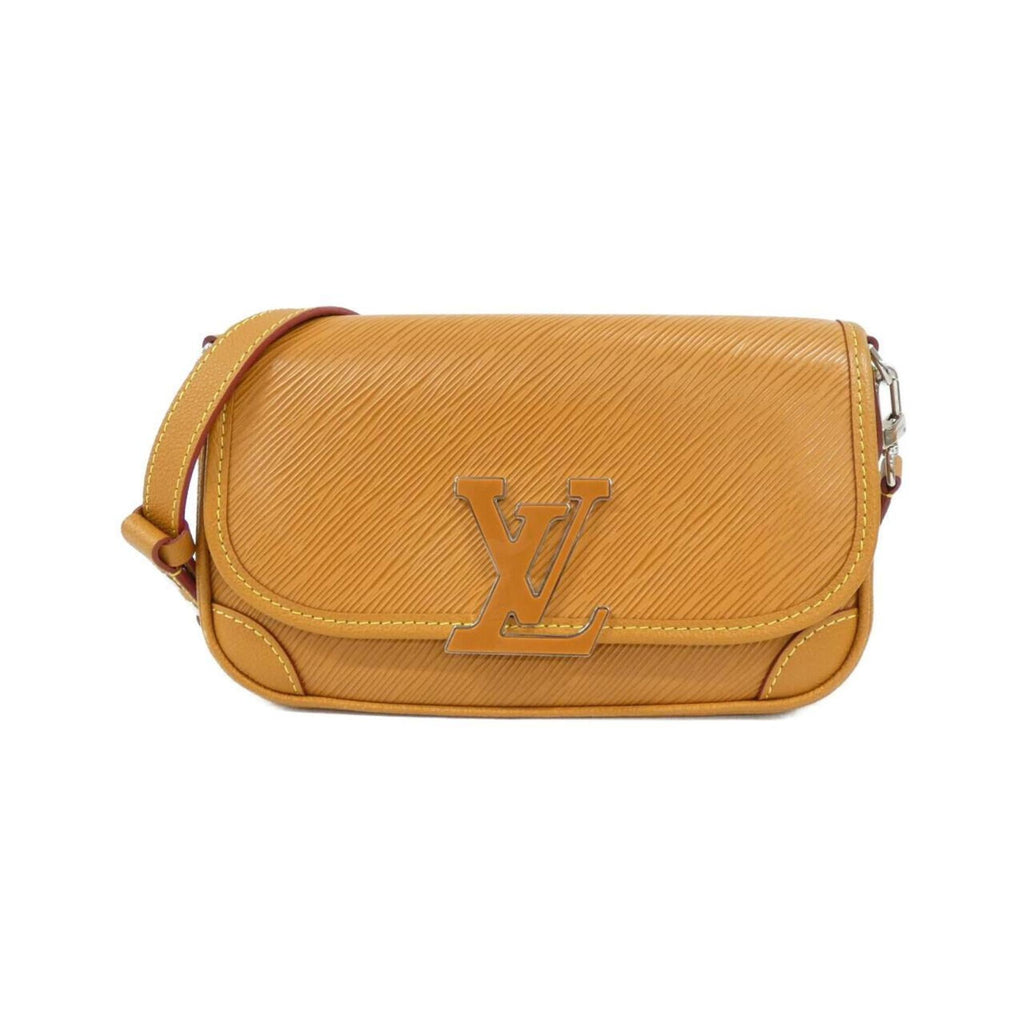 Louis Vuitton Gold Brown Gold Orange Leather Shoulder Bag (Pre-Owned)