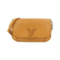 Louis Vuitton Gold Brown Gold Orange Leather Shoulder Bag (Pre-Owned)