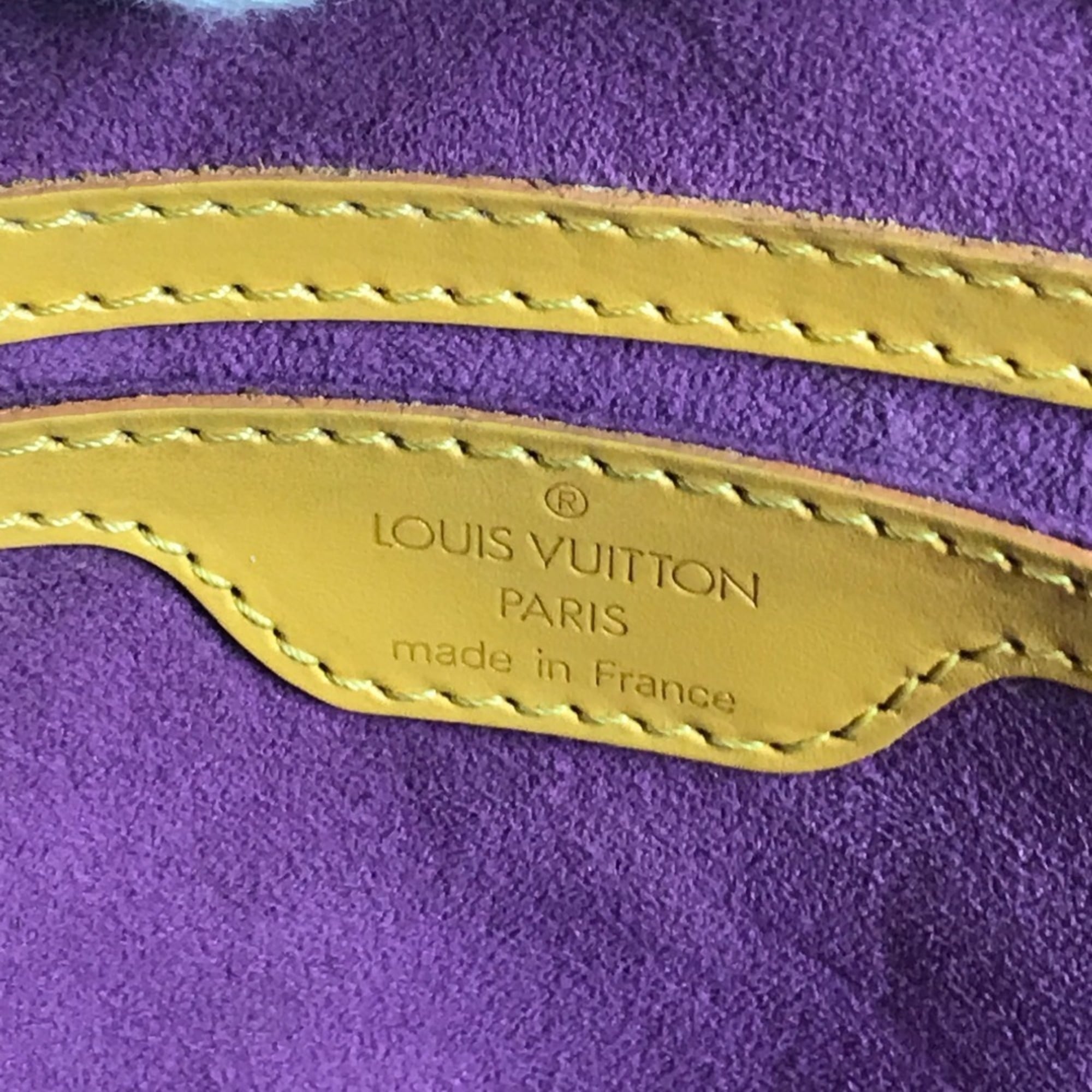 Louis Vuitton Yellow Epi Leather Handbag Tote Bag (Pre-Owned)