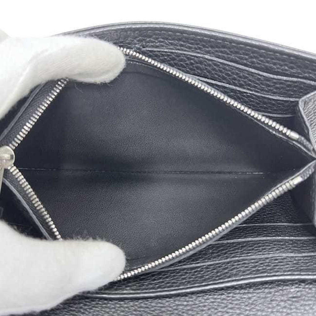 Louis Vuitton Black Monogram Noir Mahina Leather Long Wallet (Bi-Fold) (Pre-Owned)
