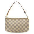 Louis Vuitton Black Damier Azur Ivory Damier Azur Pochette Pouch (Pre-Owned)