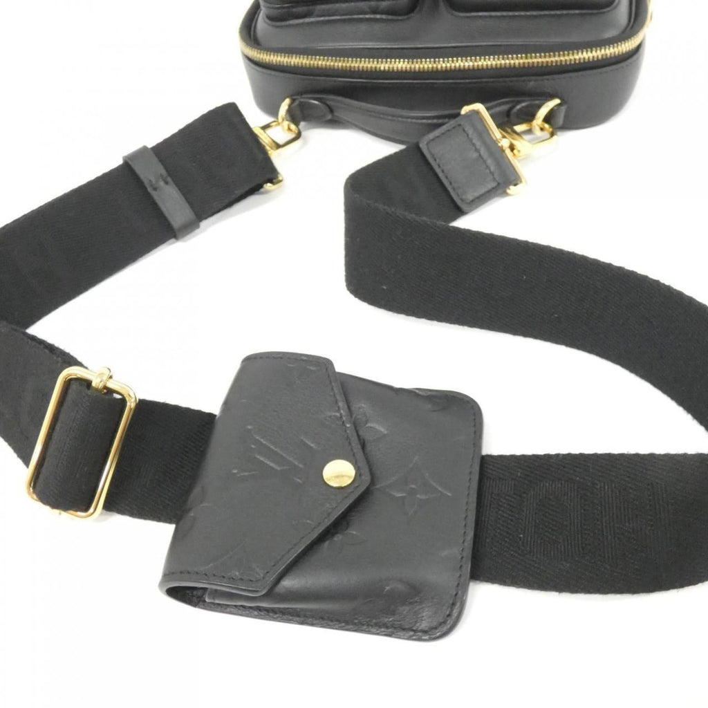 Louis Vuitton Black Leather Shoulder Bag (Pre-Owned)