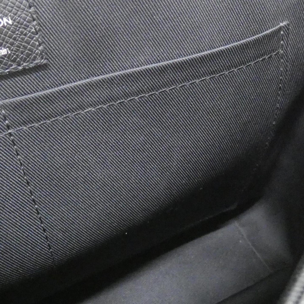 Louis Vuitton Black Coated Canvas Leather Shoulder Bag (Pre-Owned)