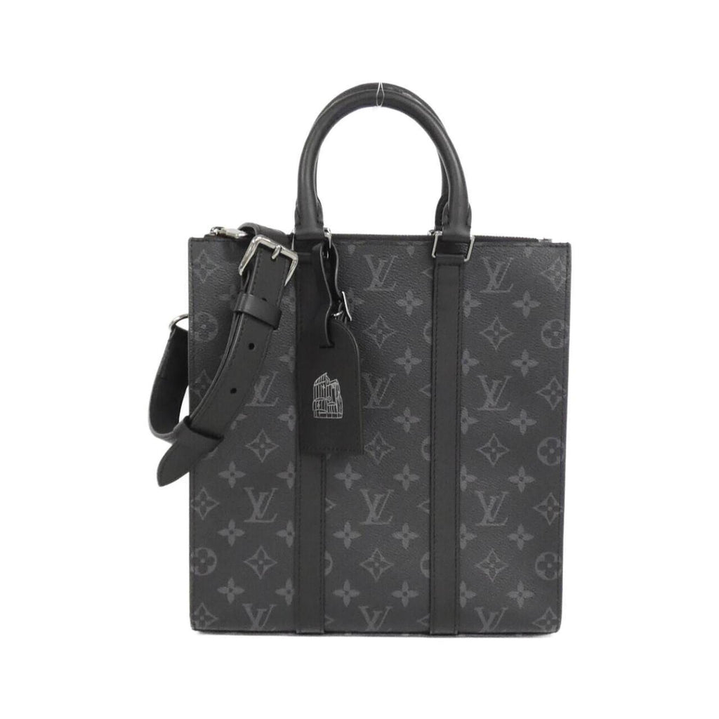 Louis Vuitton Black Coated Canvas Handbag (Pre-Owned)