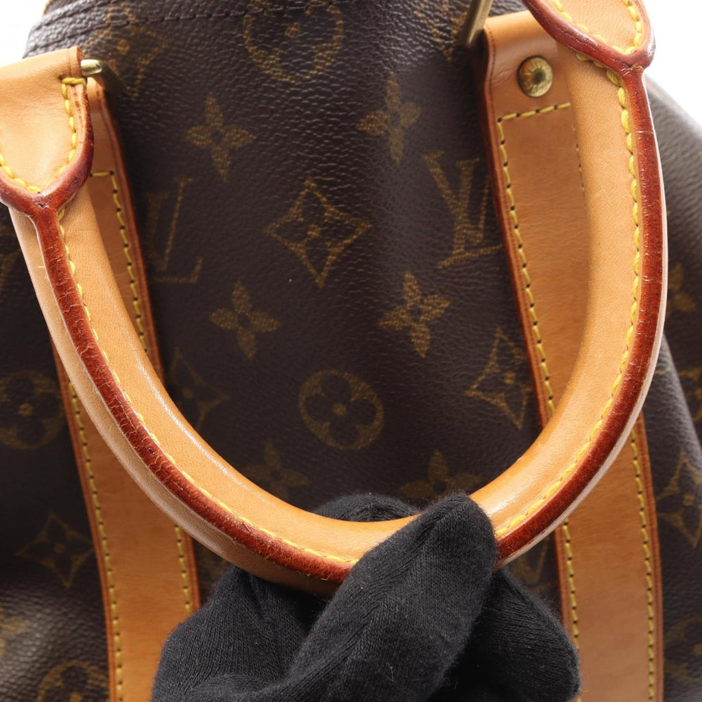 Louis Vuitton Brown Coated Canvas Leather Boston Bag (Pre-Owned)