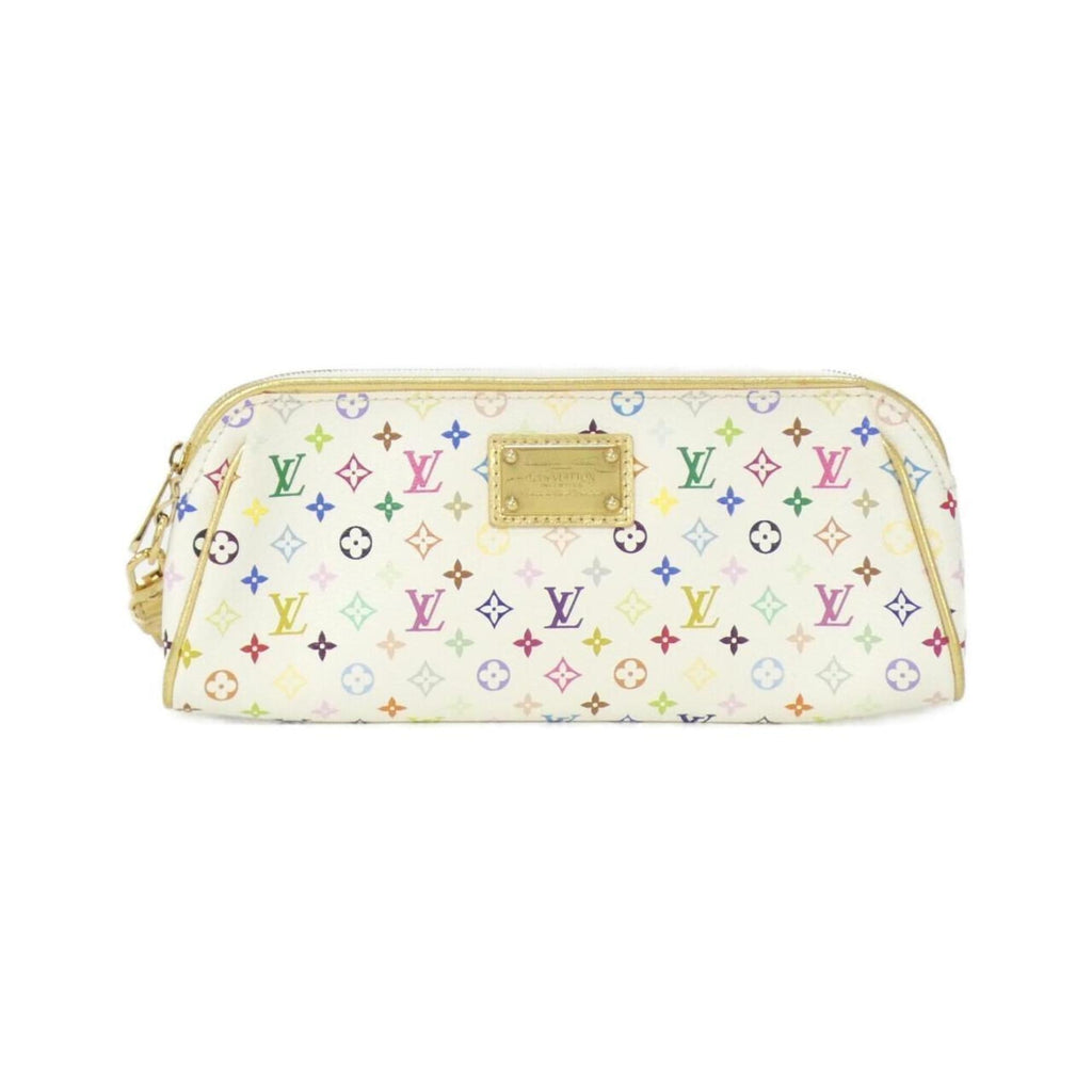 Louis Vuitton White Coated Canvas Pouch (Pre-Owned)