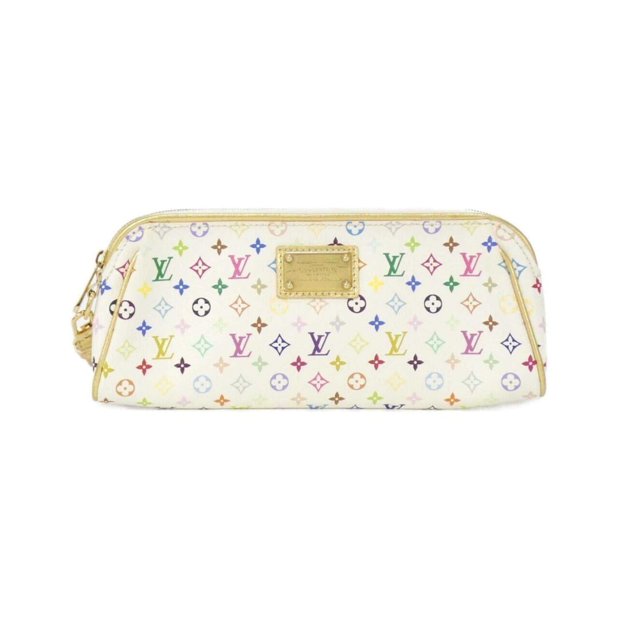 Louis Vuitton White Coated Canvas Pouch (Pre-Owned)