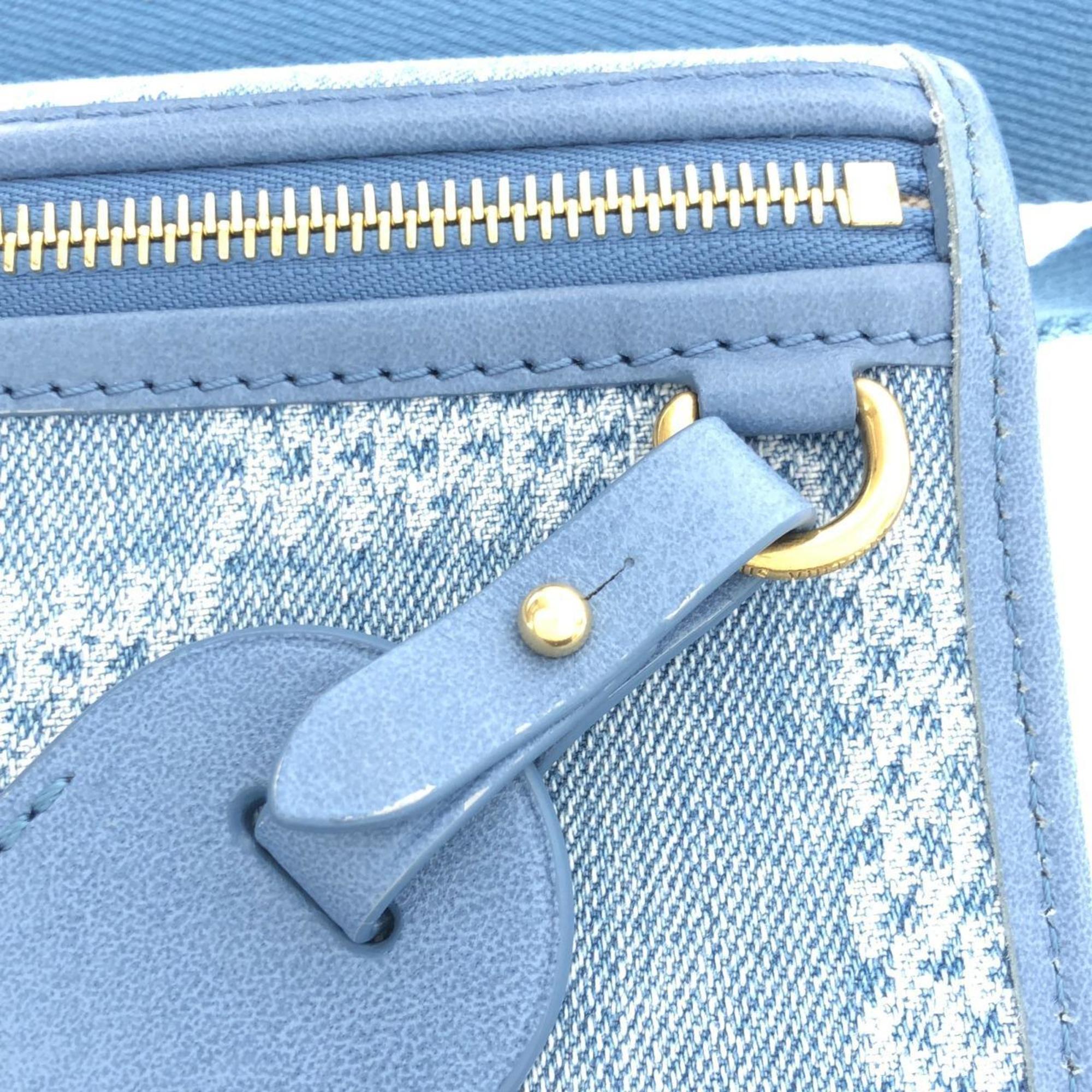 Louis Vuitton Blue Denim Canvas Shoulder Bag (Pre-Owned)
