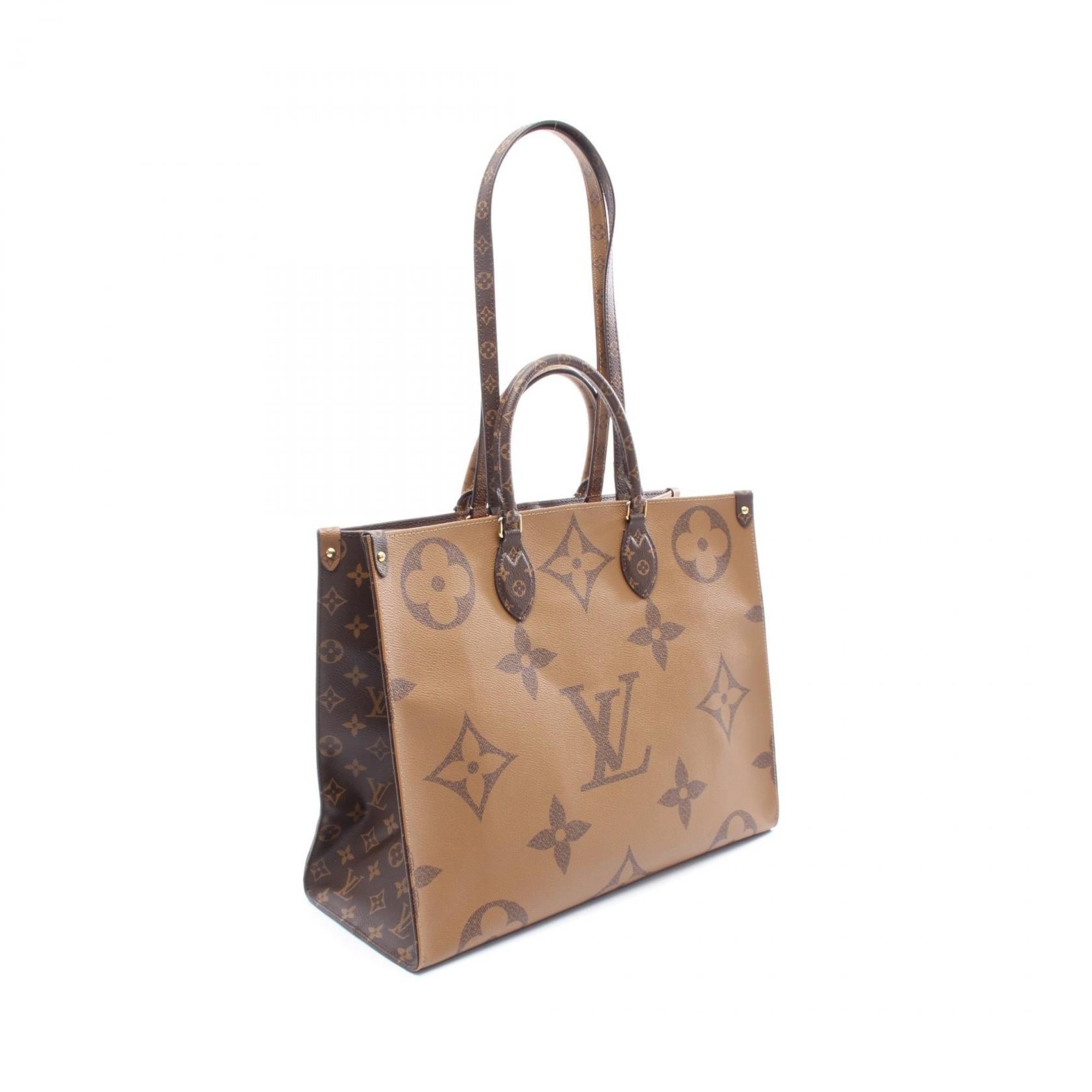 Louis Vuitton Beige Brown Monogram Monogram Reverse Monogram Monogram Reverse Tote Bag (Pre-Owned)