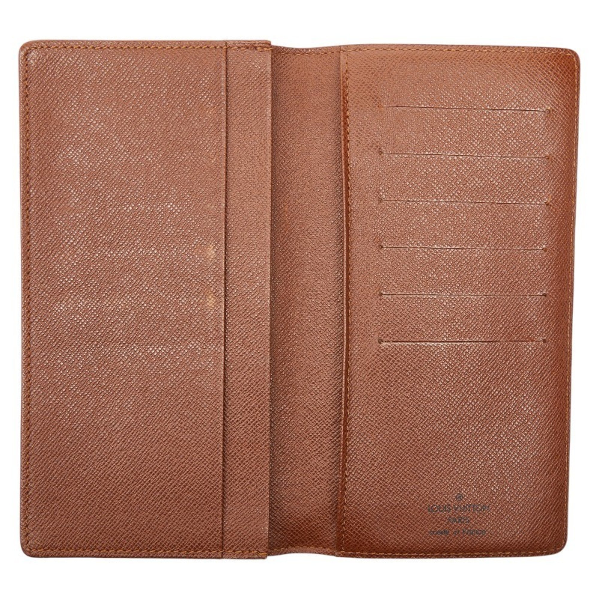 Louis Vuitton Brown Pvc Long Bill Wallet (Bi-Fold) (Pre-Owned)
