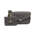 Louis Vuitton Khaki Marron Monogram Monogram Coated Canvas Pochette Pouch Shoulder Bag (Pre-Owned)
