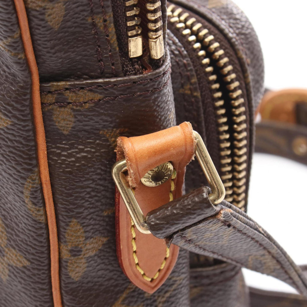 Louis Vuitton Brown Monogram Coated Canvas Leather Shoulder Bag (Pre-Owned)