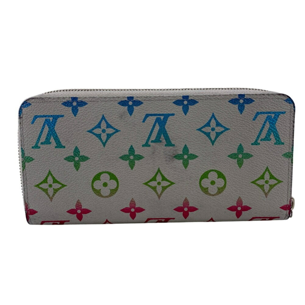 Louis Vuitton Gray Leather Long Wallet (Bi-Fold) (Pre-Owned)