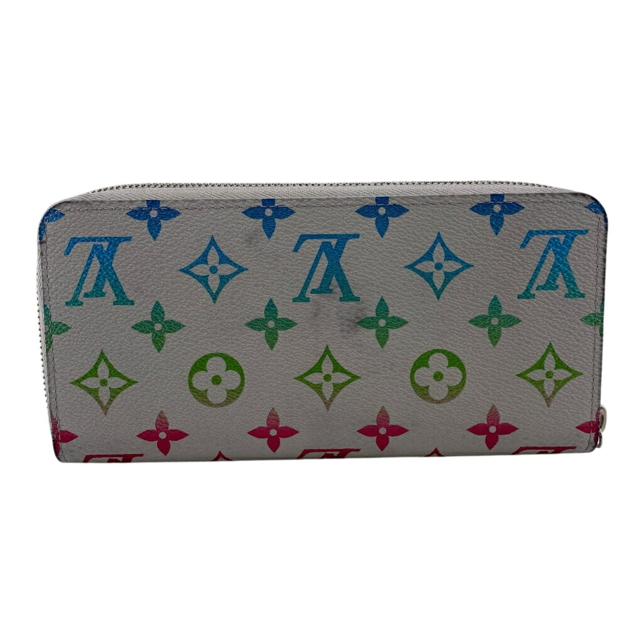 Louis Vuitton Gray Leather Long Wallet (Bi-Fold) (Pre-Owned)