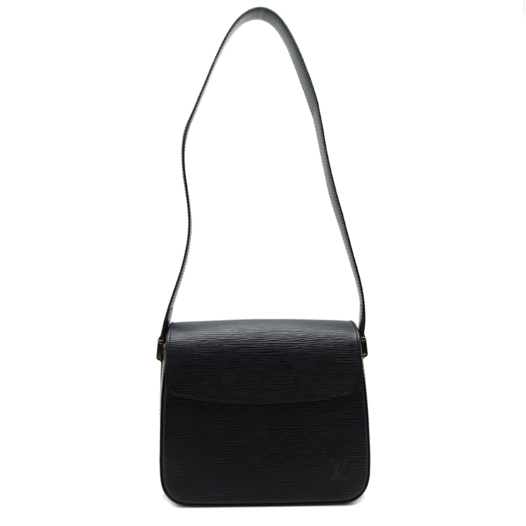 Louis Vuitton Black Noir Epi Leather Shoulder Bag (Pre-Owned)