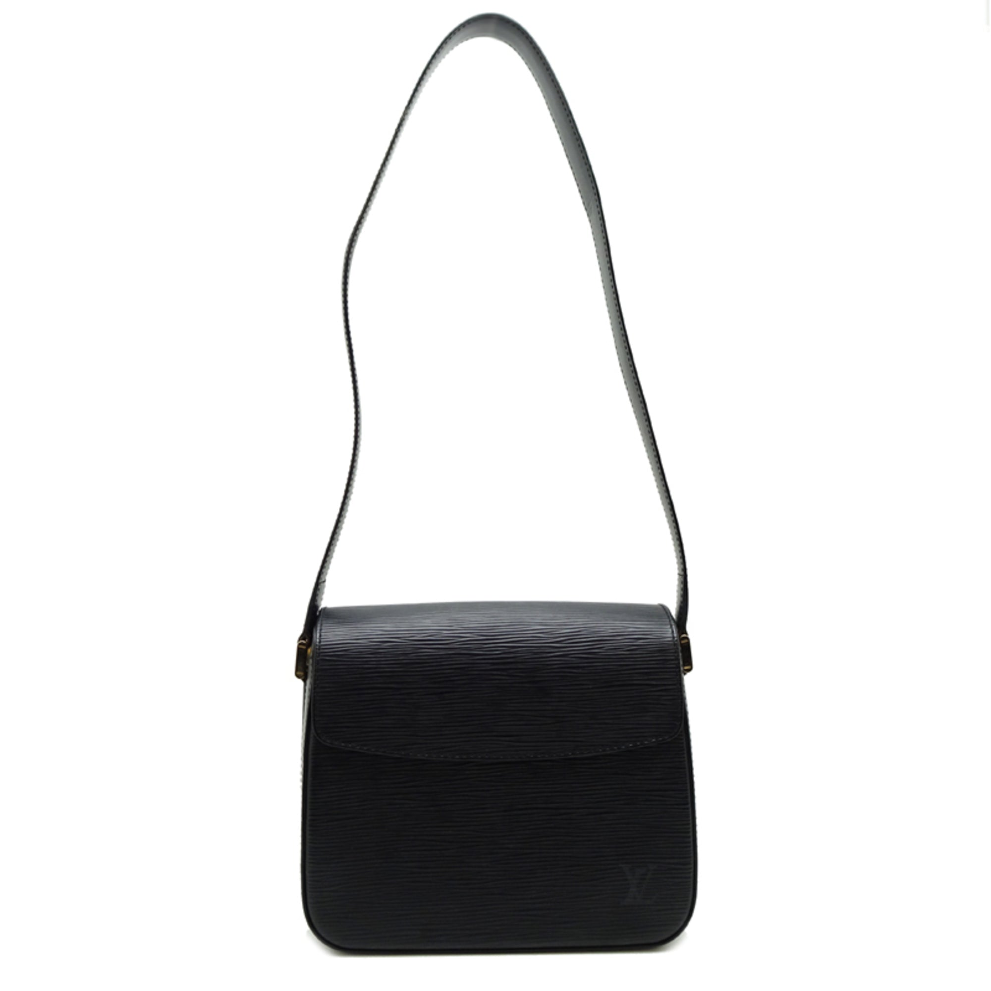 Louis Vuitton Black Noir Epi Leather Shoulder Bag (Pre-Owned)