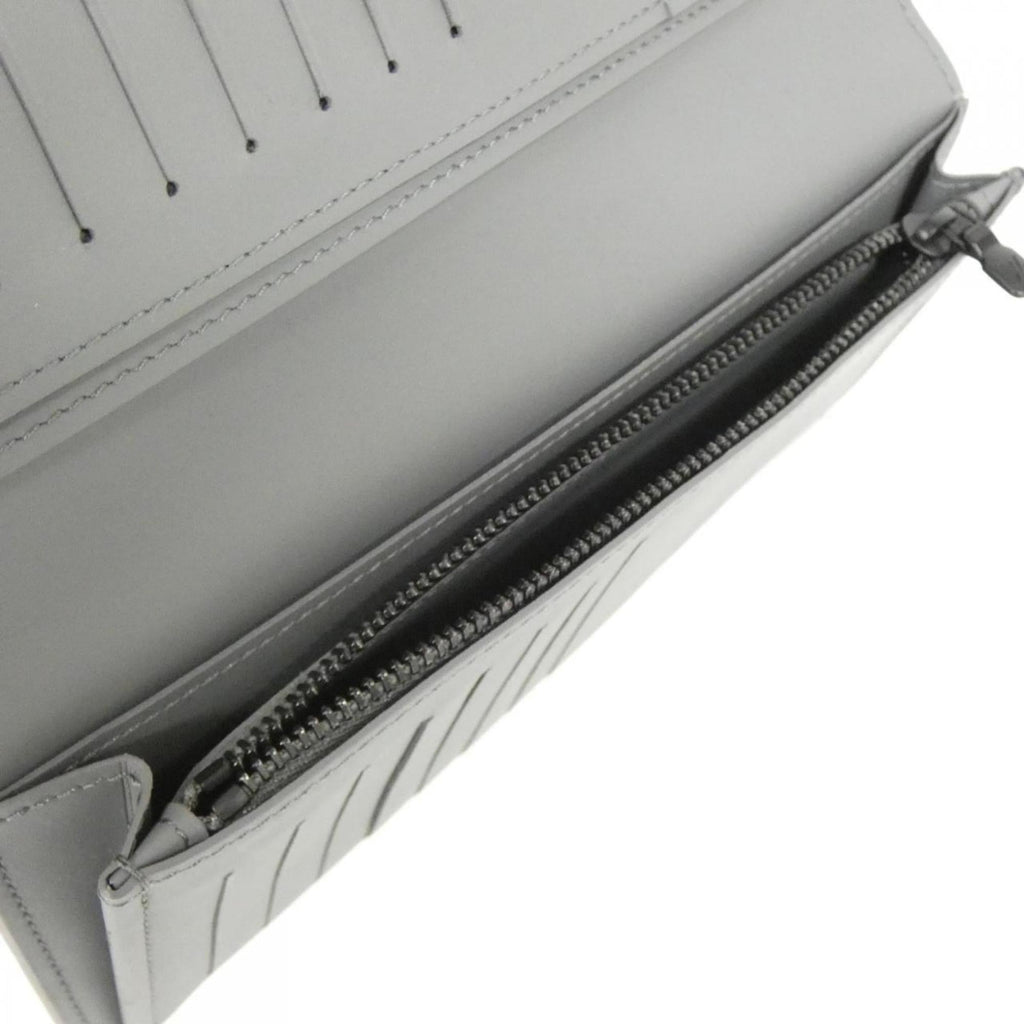 Louis Vuitton Gris Leather Long Wallet (Bi-Fold) (Pre-Owned)