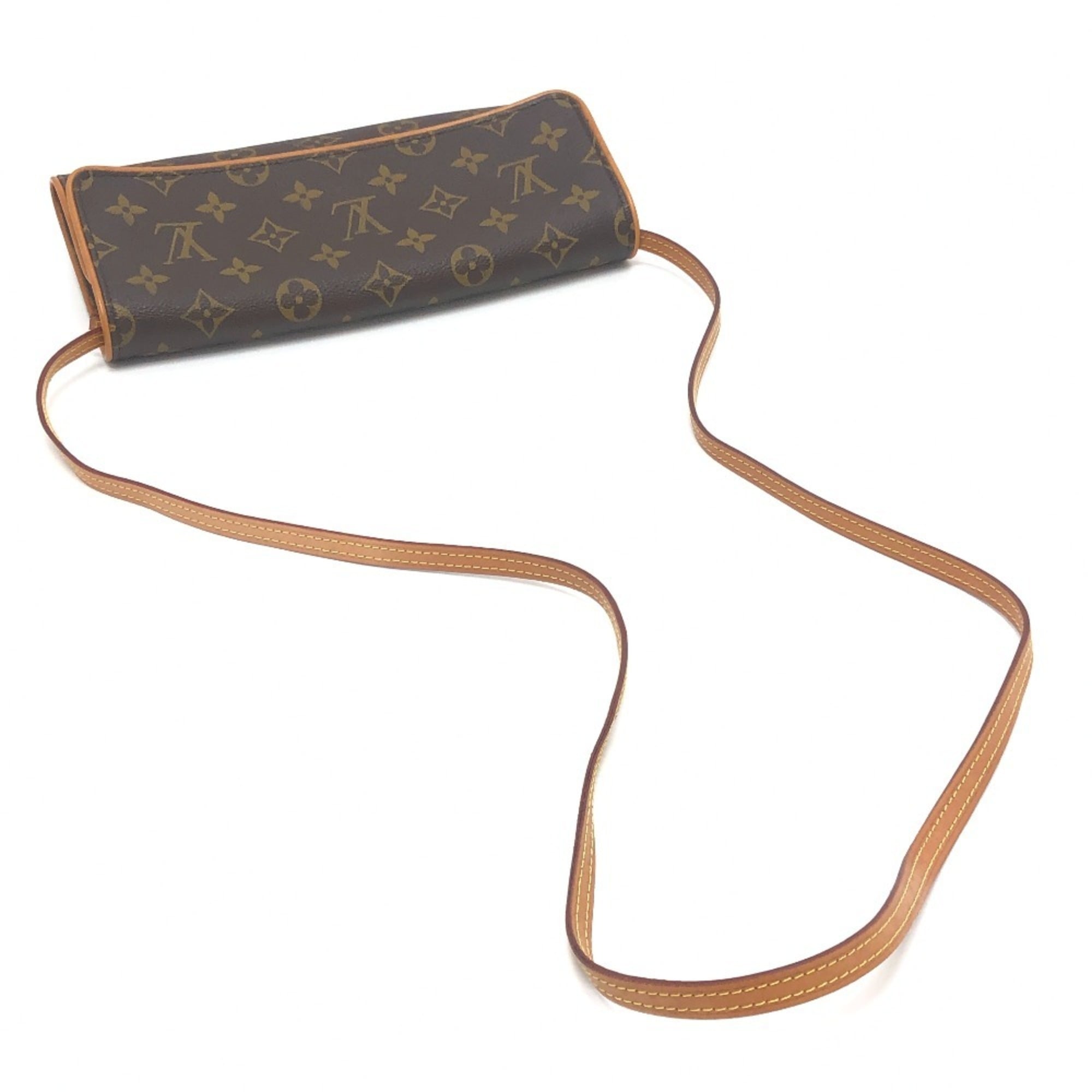 Louis Vuitton Monogram Brown Monogram Clutch Bag Pochette Shoulder Bag (Pre-Owned)
