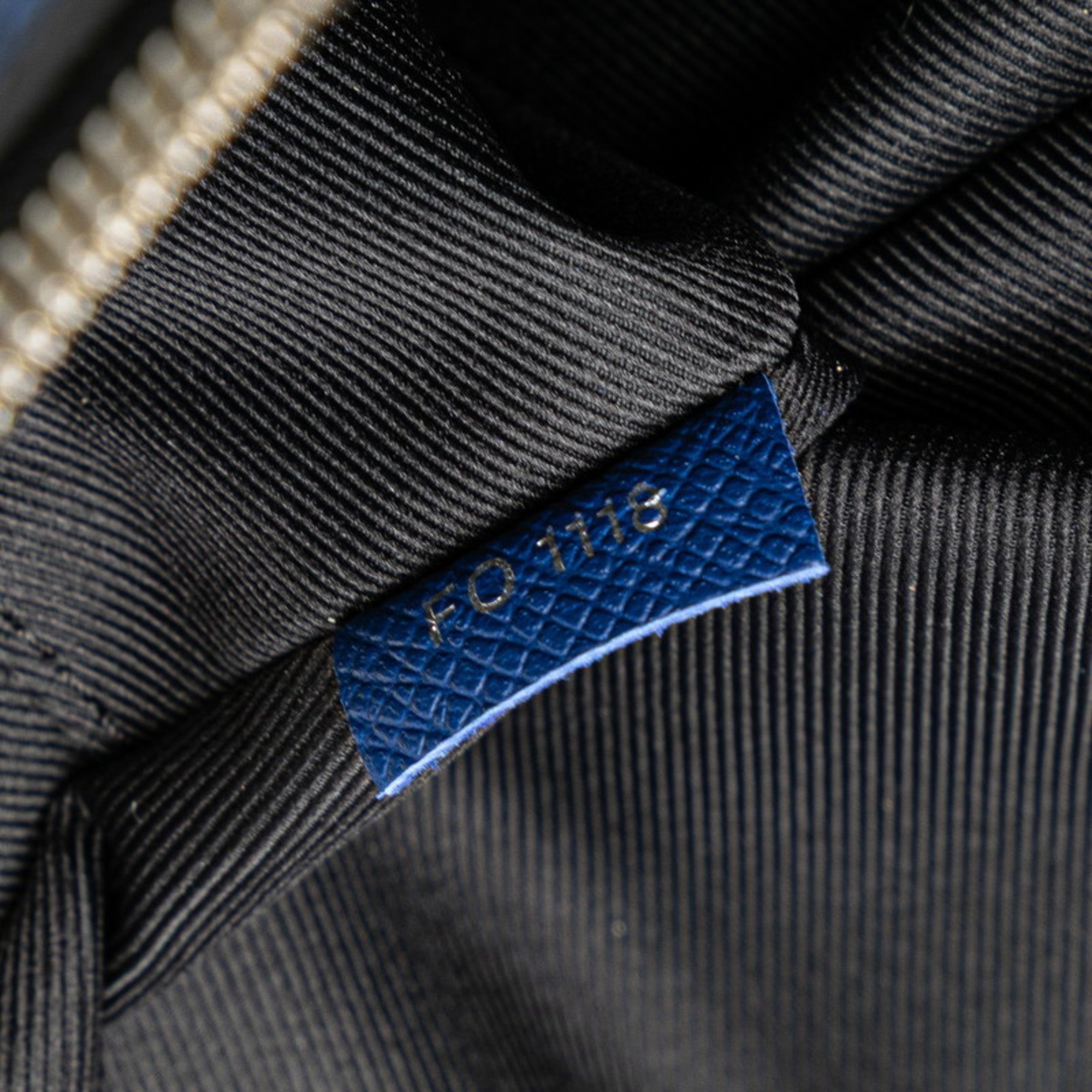 Louis Vuitton Black Blue Leather Sling Bag (Pre-Owned)