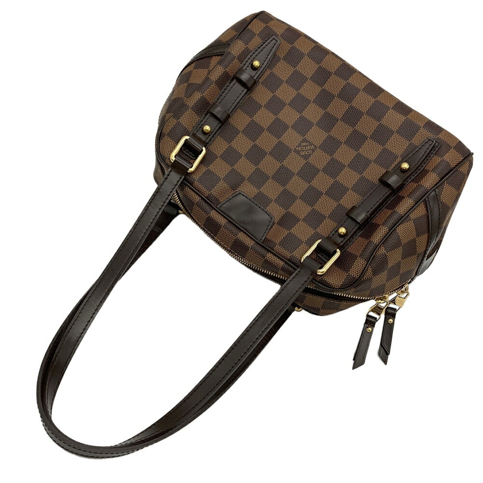 Louis Vuitton Damier Brown Damier Canvas Ebene Galle Damier Canvas Shoulder Bag (Pre-Owned)