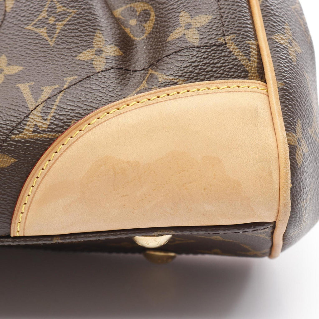 Louis Vuitton Brown Coated Canvas Leather Shoulder Bag (Pre-Owned)