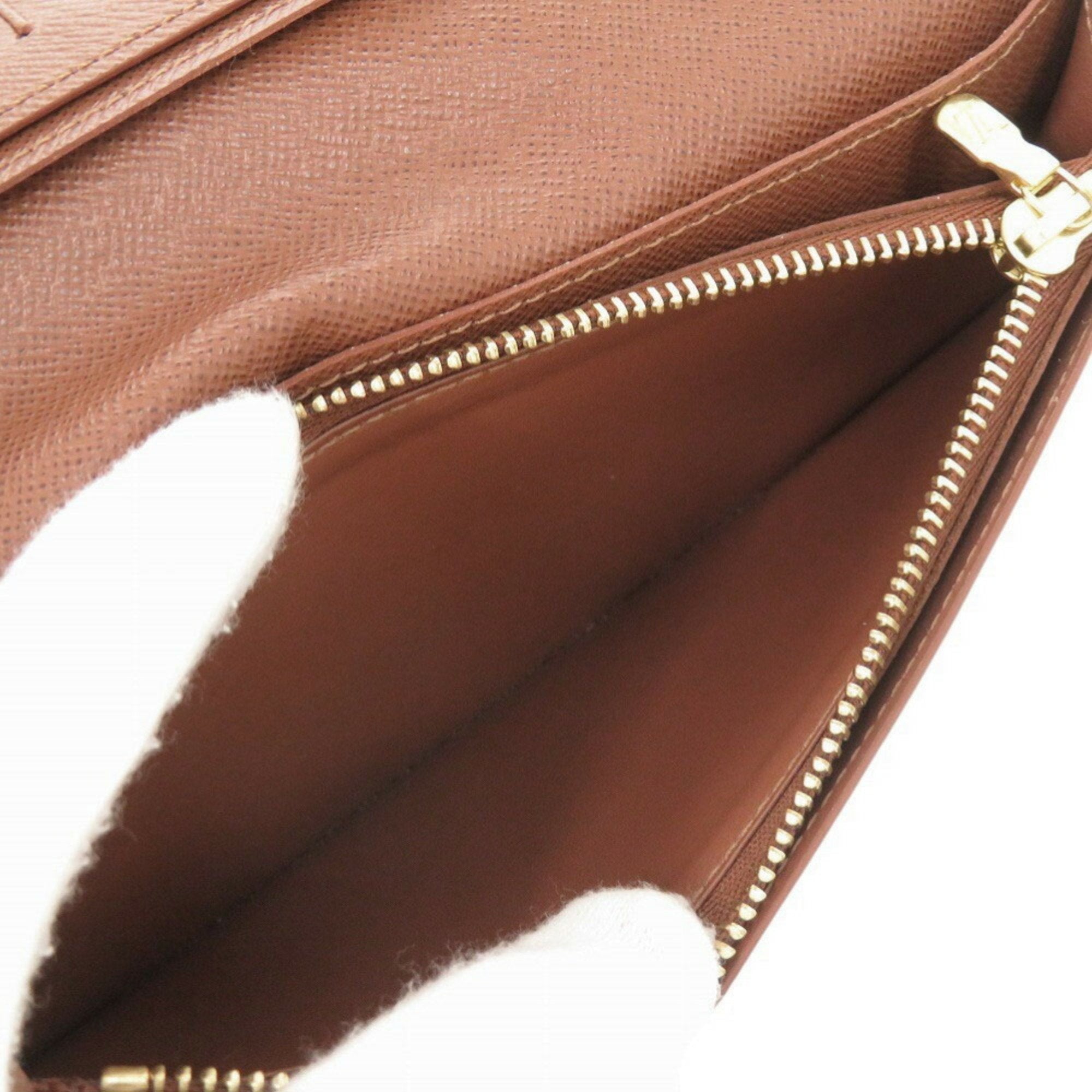 Louis Vuitton Brown Monogram Long Wallet (Bi-Fold) (Pre-Owned)