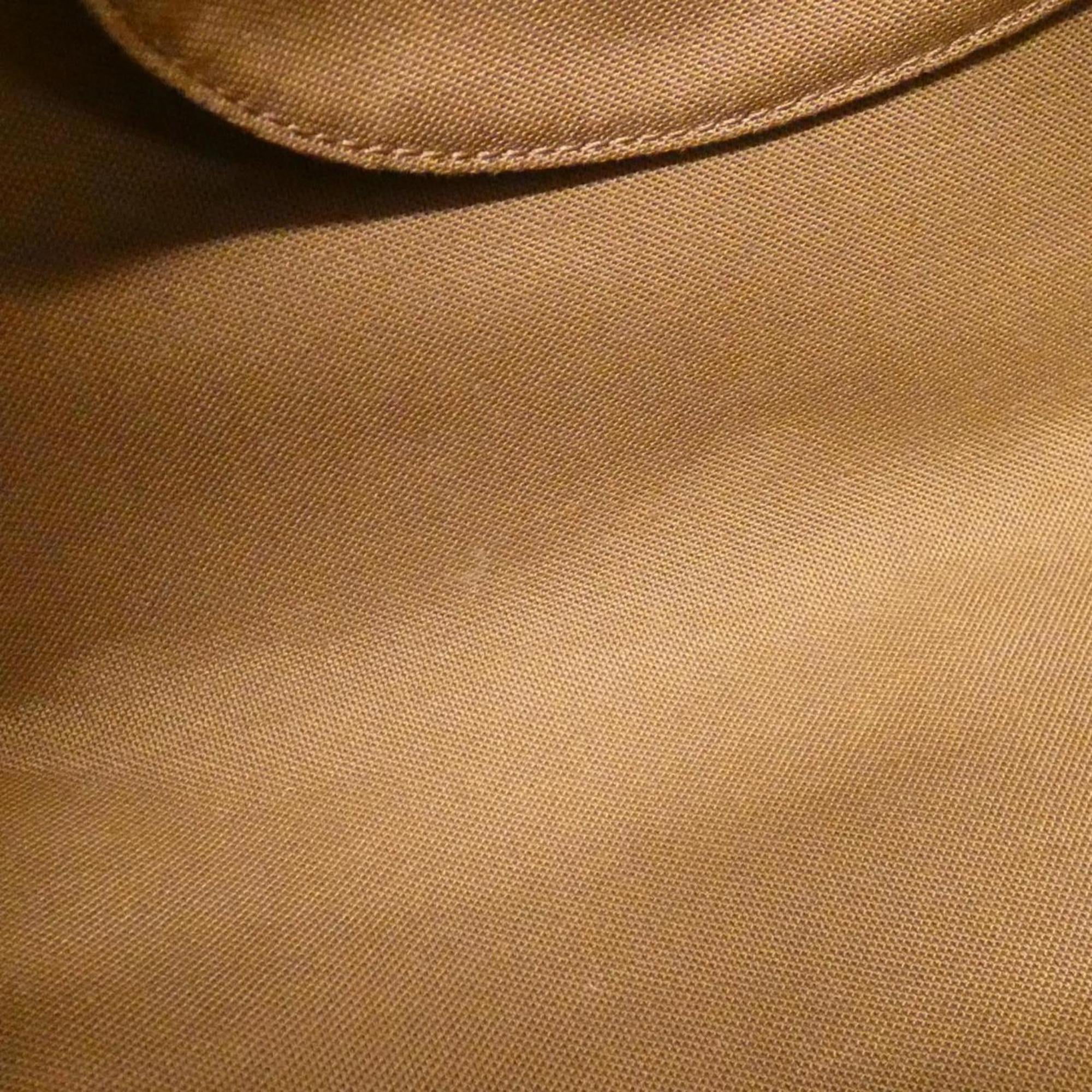 Louis Vuitton Marron Coated Canvas Shoulder Bag (Pre-Owned)