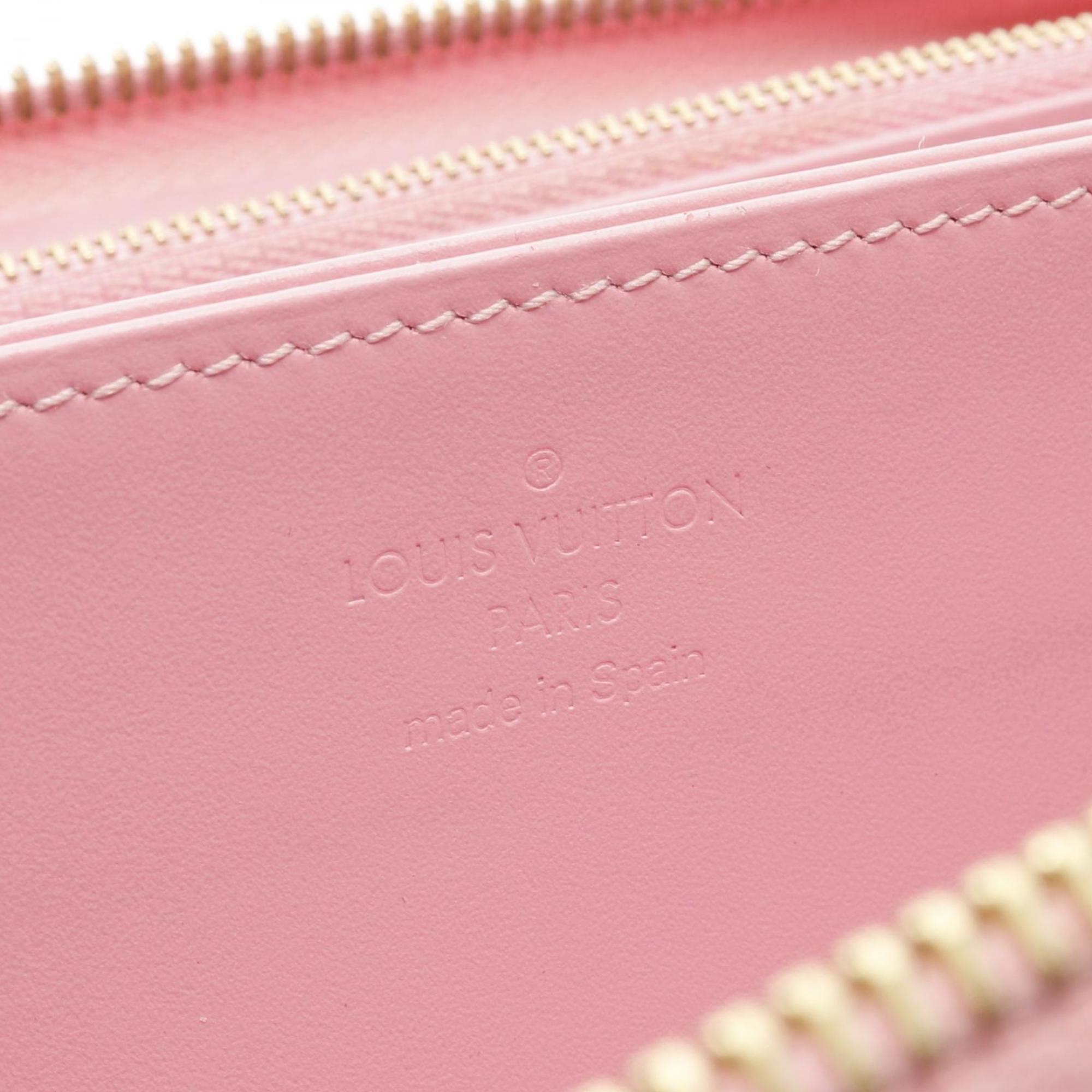 Louis Vuitton Pink Vernis Patent Leather Long Wallet (Bi-Fold) (Pre-Owned)