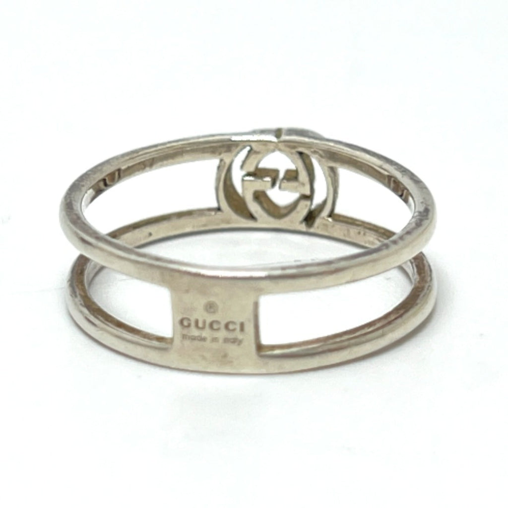 Interlocking G Ring Sterling Silver