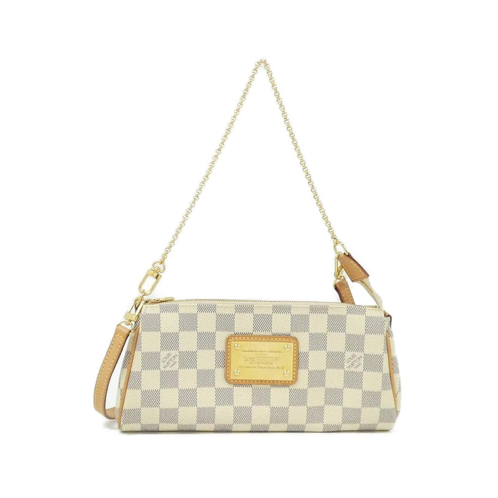 Louis Vuitton Azur White Coated Canvas Shoulder Bag (Pre-Owned)