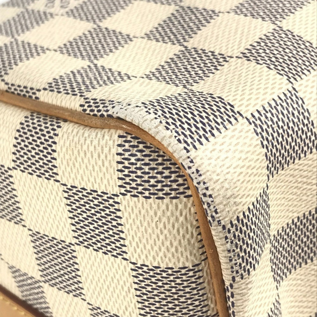 Louis Vuitton Damier Azur White Damier Azur Boston Bag Handbag Shoulder Bag (Pre-Owned)