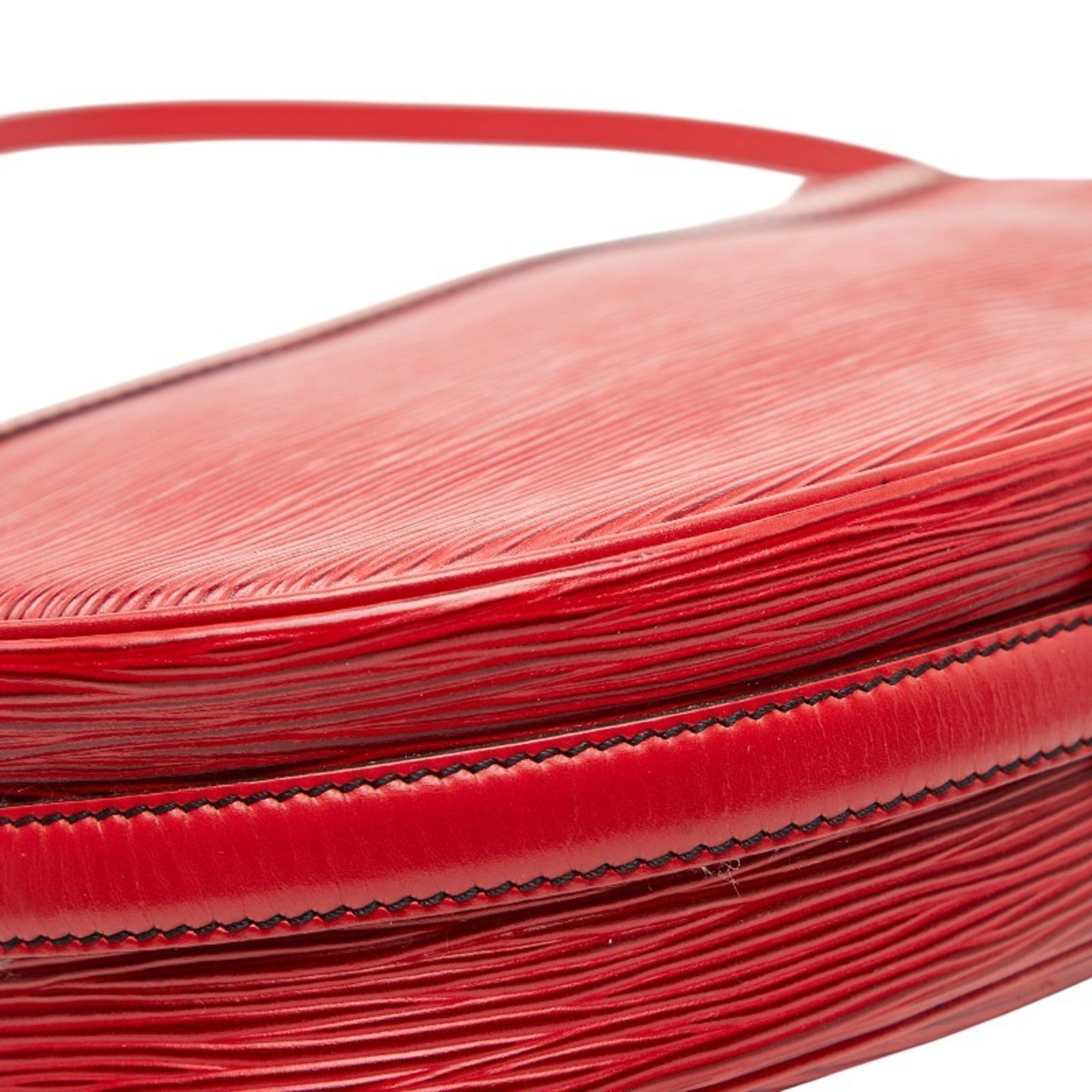 Louis Vuitton Castilian Red Leather Shoulder Bag (Pre-Owned)