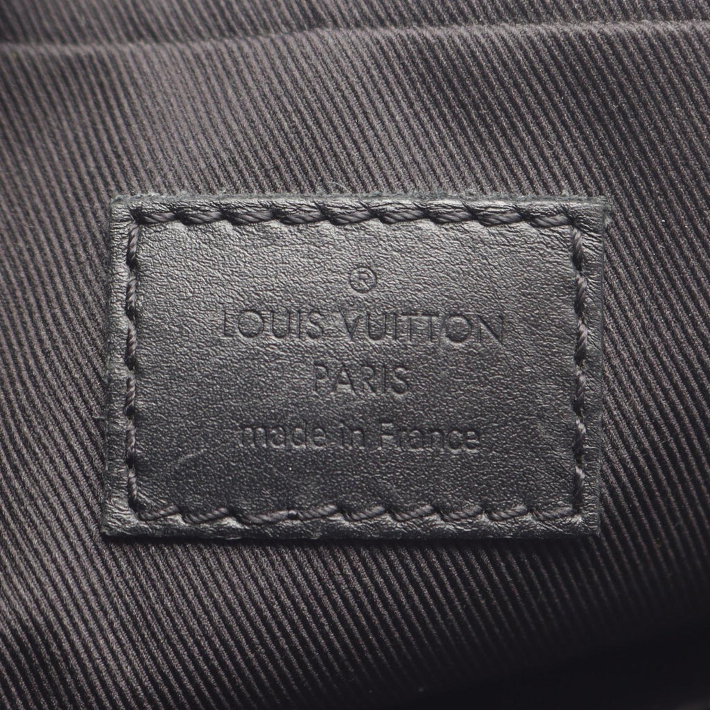 Louis Vuitton Black Brown Monogram Macassar Purple Coated Canvas Shoulder Bag (Pre-Owned)