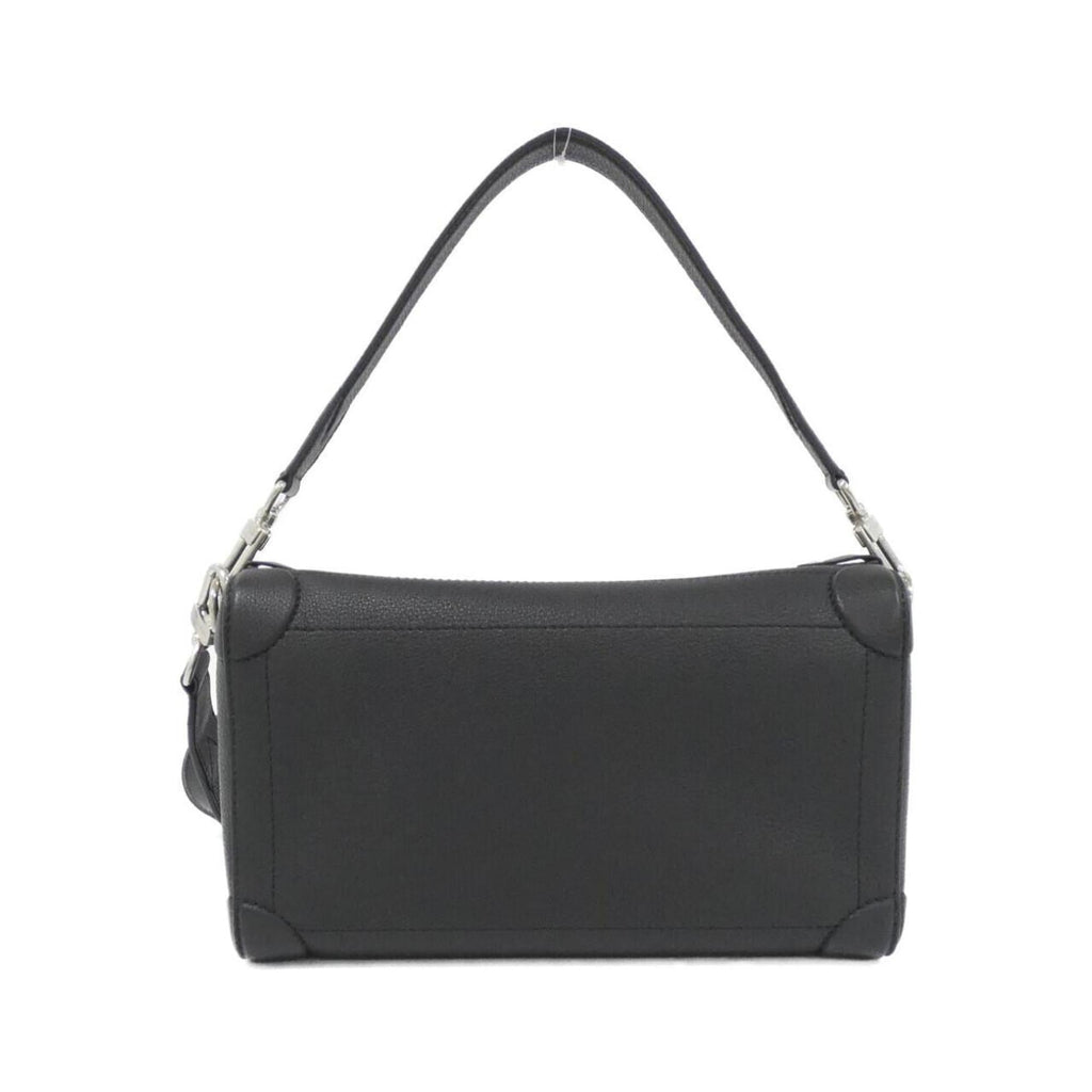 Louis Vuitton Black Leather Shoulder Bag (Pre-Owned)