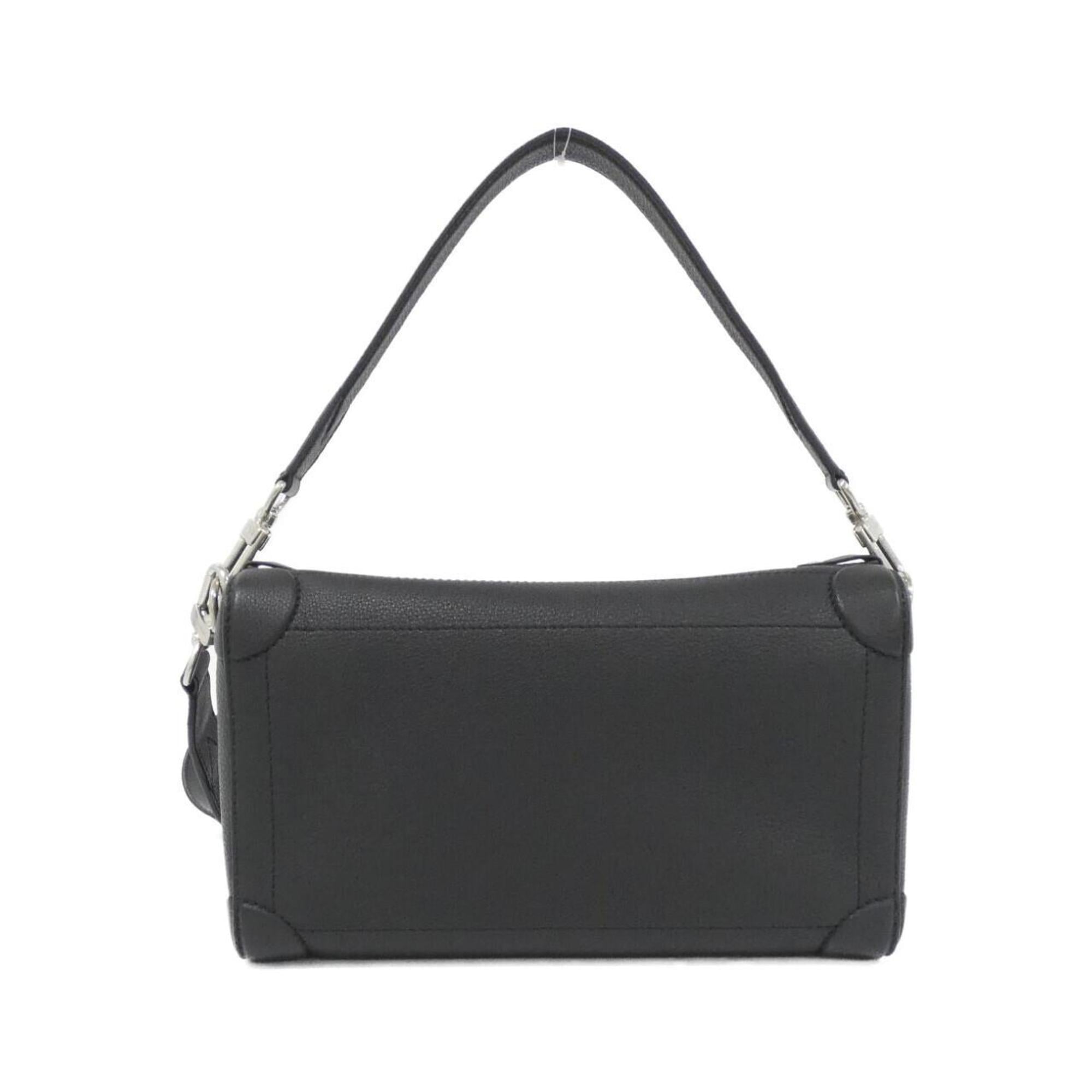 Louis Vuitton Black Leather Shoulder Bag (Pre-Owned)