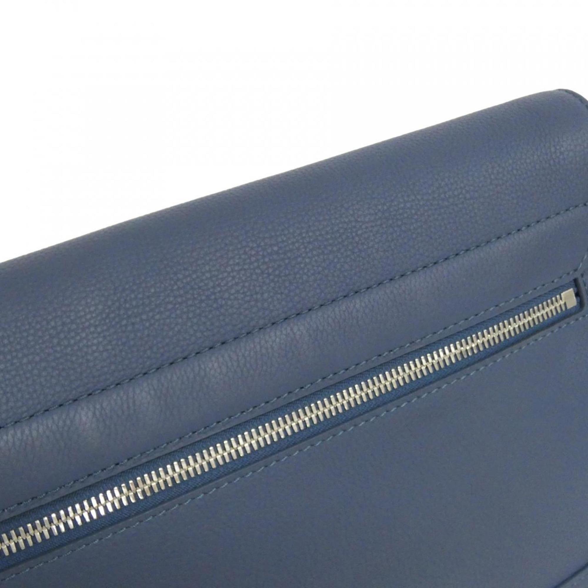 Louis Vuitton Blue Leather Shoulder Bag (Pre-Owned)