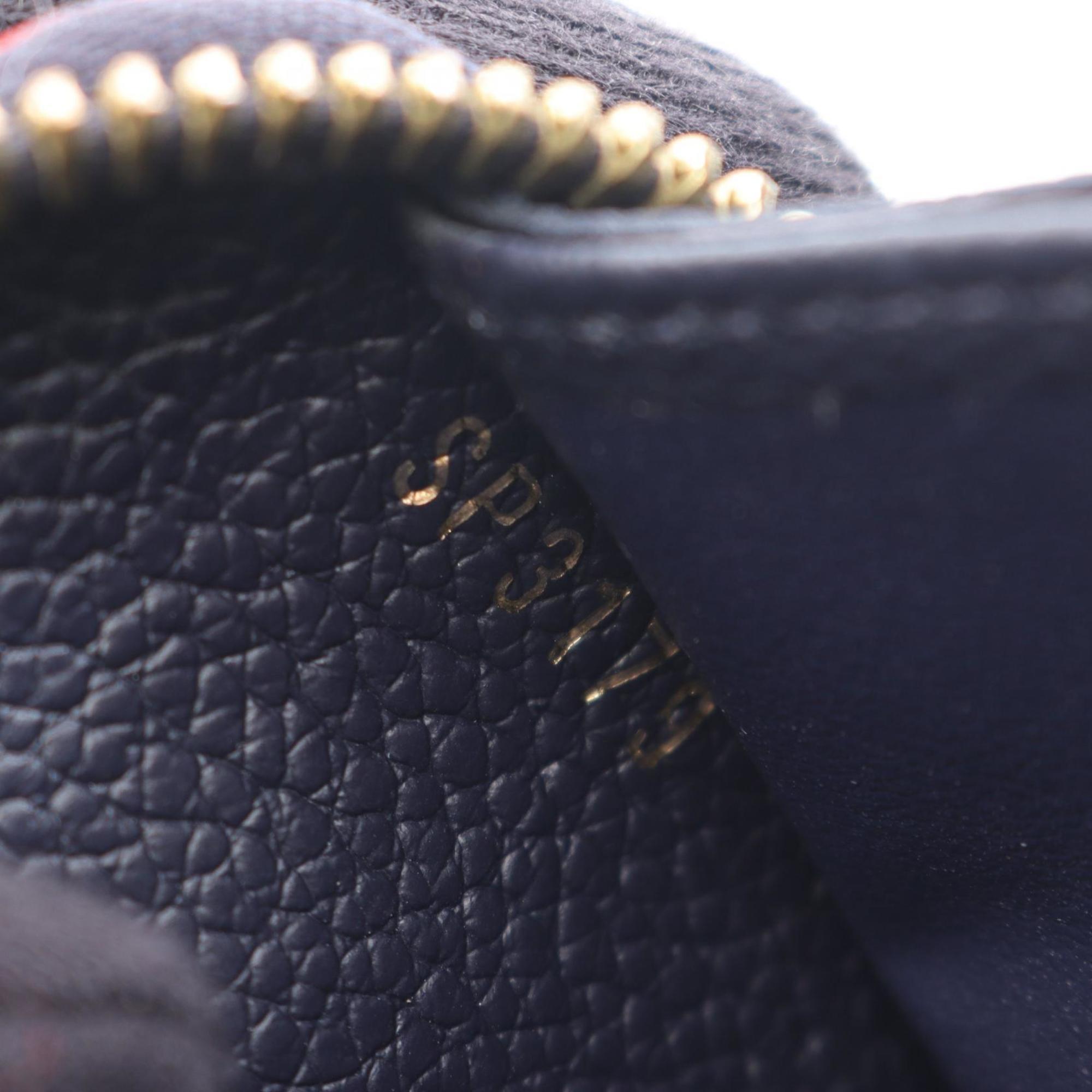 Louis Vuitton Monogram Navy Red Color Monogram Empreinte Long Wallet (Bi-Fold) (Pre-Owned)