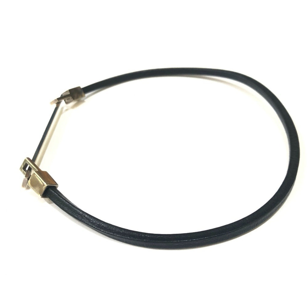 Dog Choker Necklace Stainless Steel Black