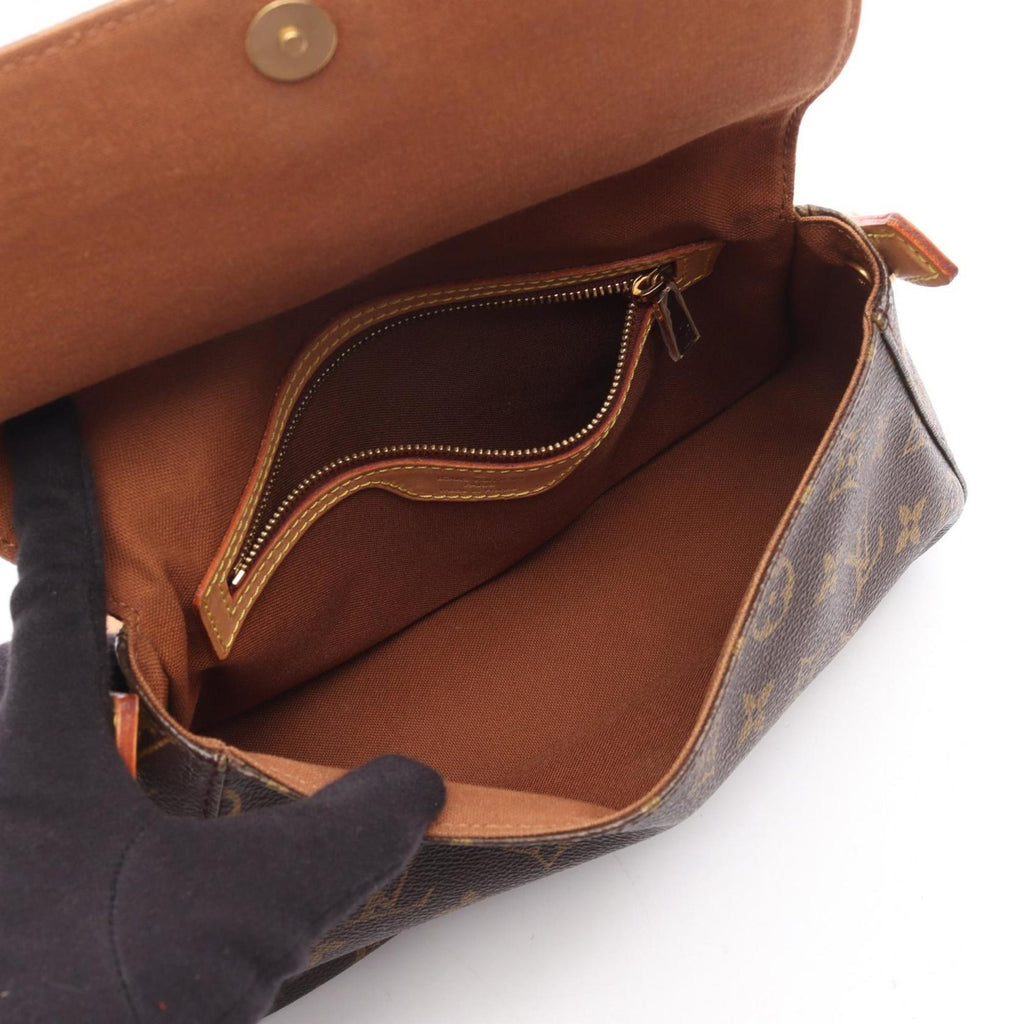 Louis Vuitton Brown Coated Canvas Pvc Monogram Leather Handbag (Pre-Owned)