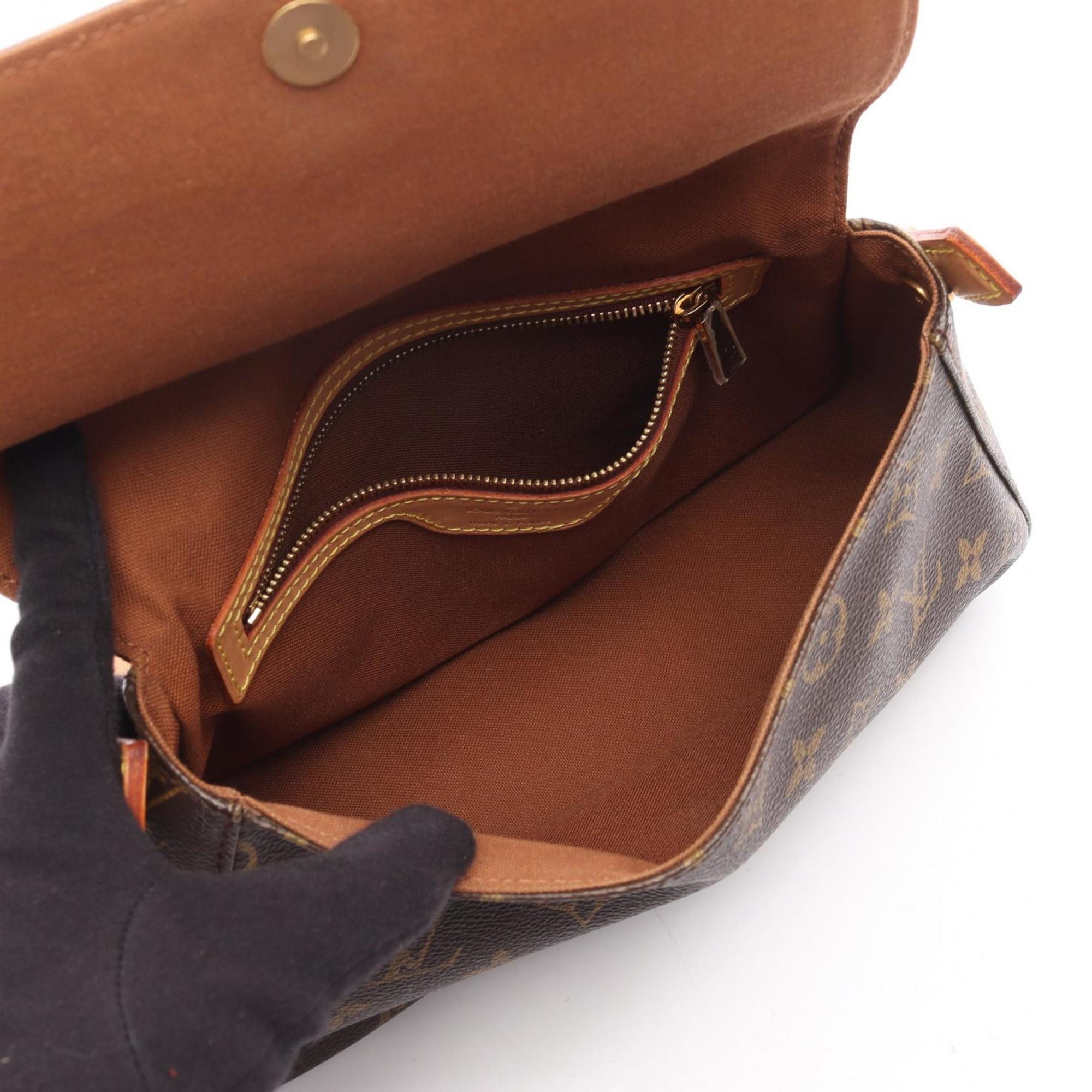 Louis Vuitton Brown Coated Canvas Pvc Monogram Leather Handbag (Pre-Owned)