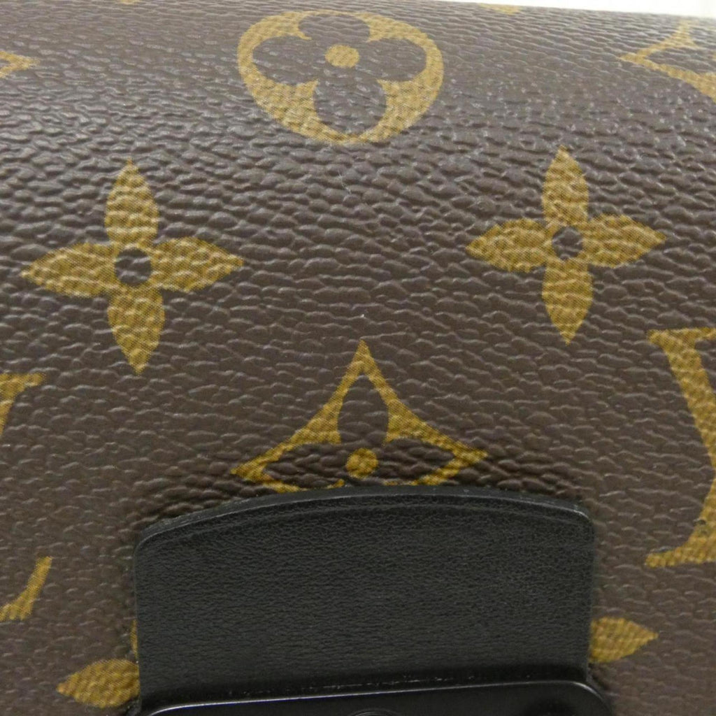 Louis Vuitton Black Marron Monogram Macassar Coated Canvas Shoulder Bag (Pre-Owned)