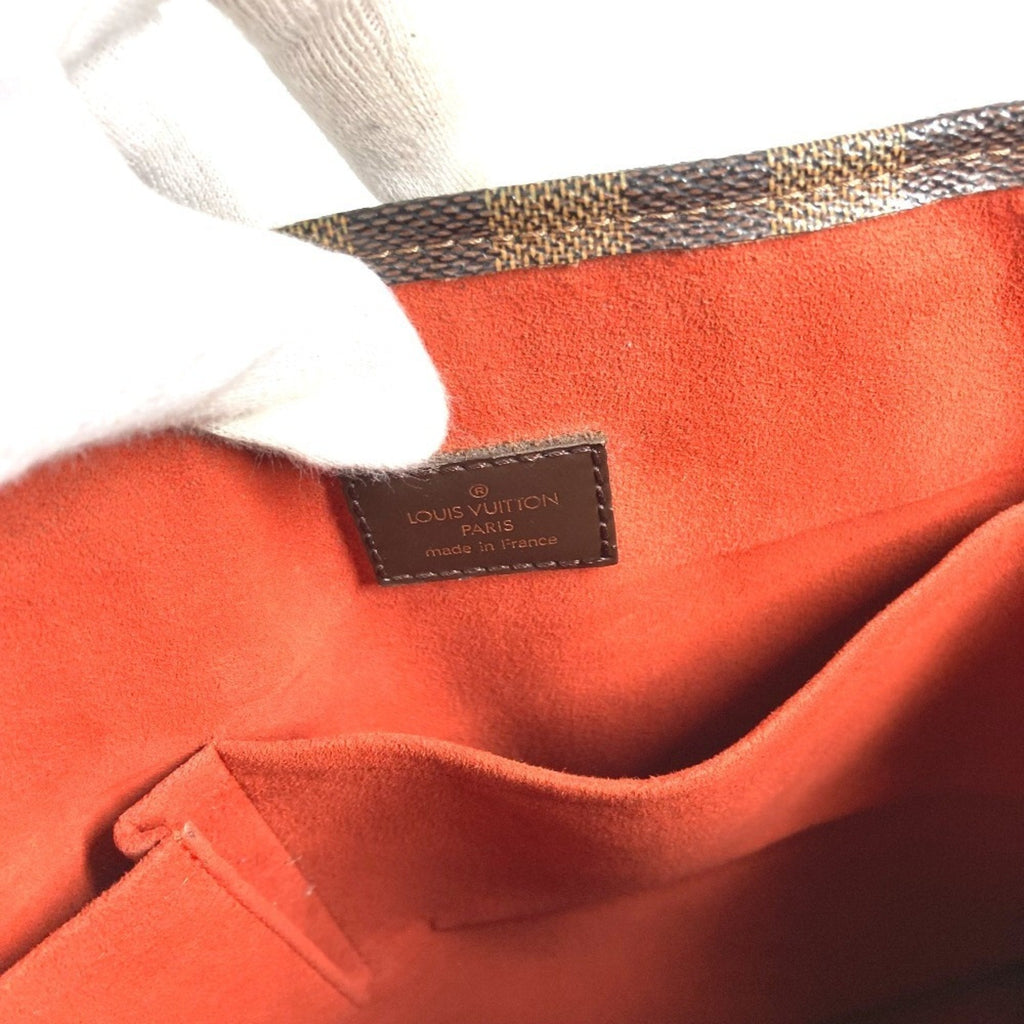 Louis Vuitton Brown Damier Canvas Ebene Damier Canvas Handbag Tote Bag (Pre-Owned)