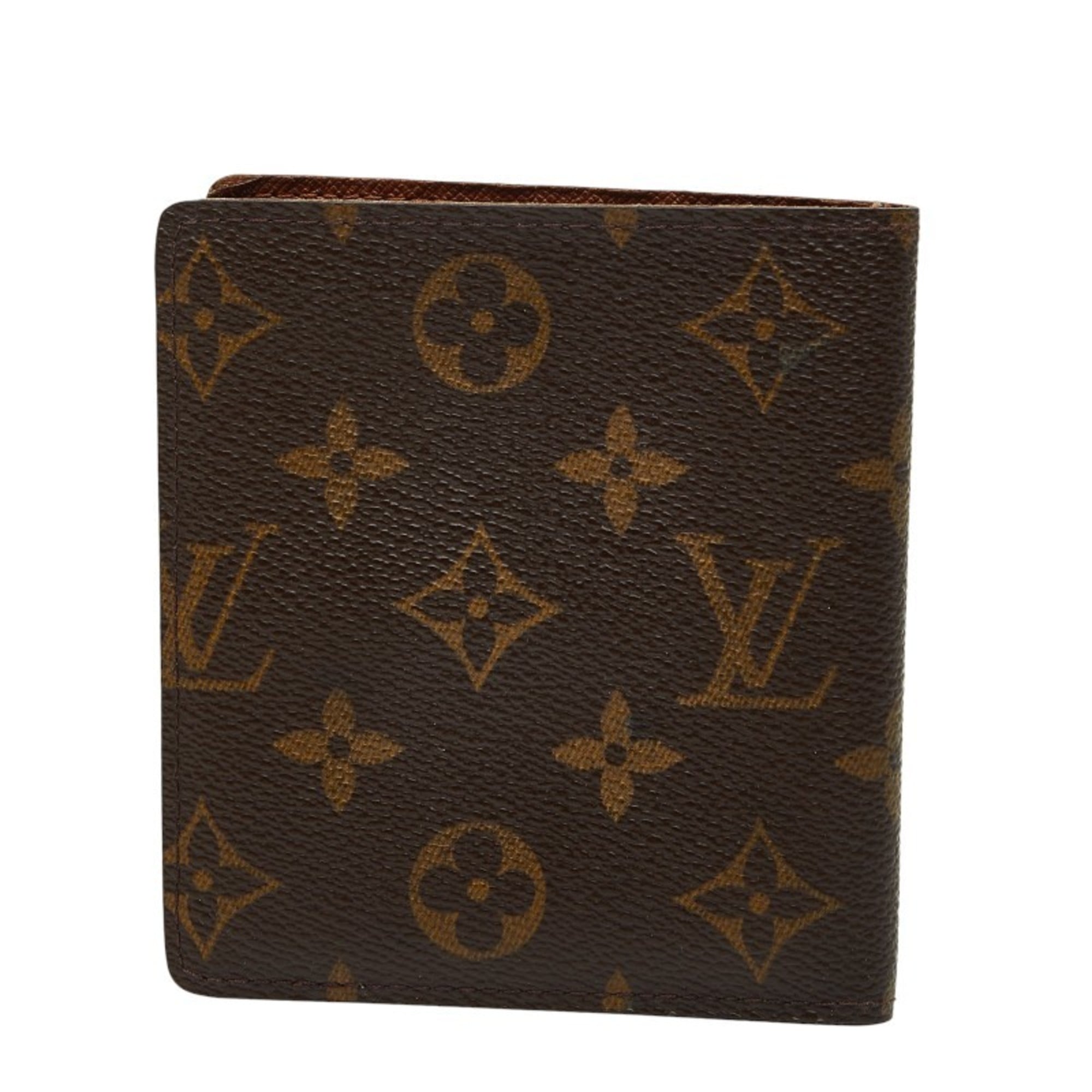 Louis Vuitton Brown Pvc Leather Bill Wallet (Bi-Fold) (Pre-Owned)
