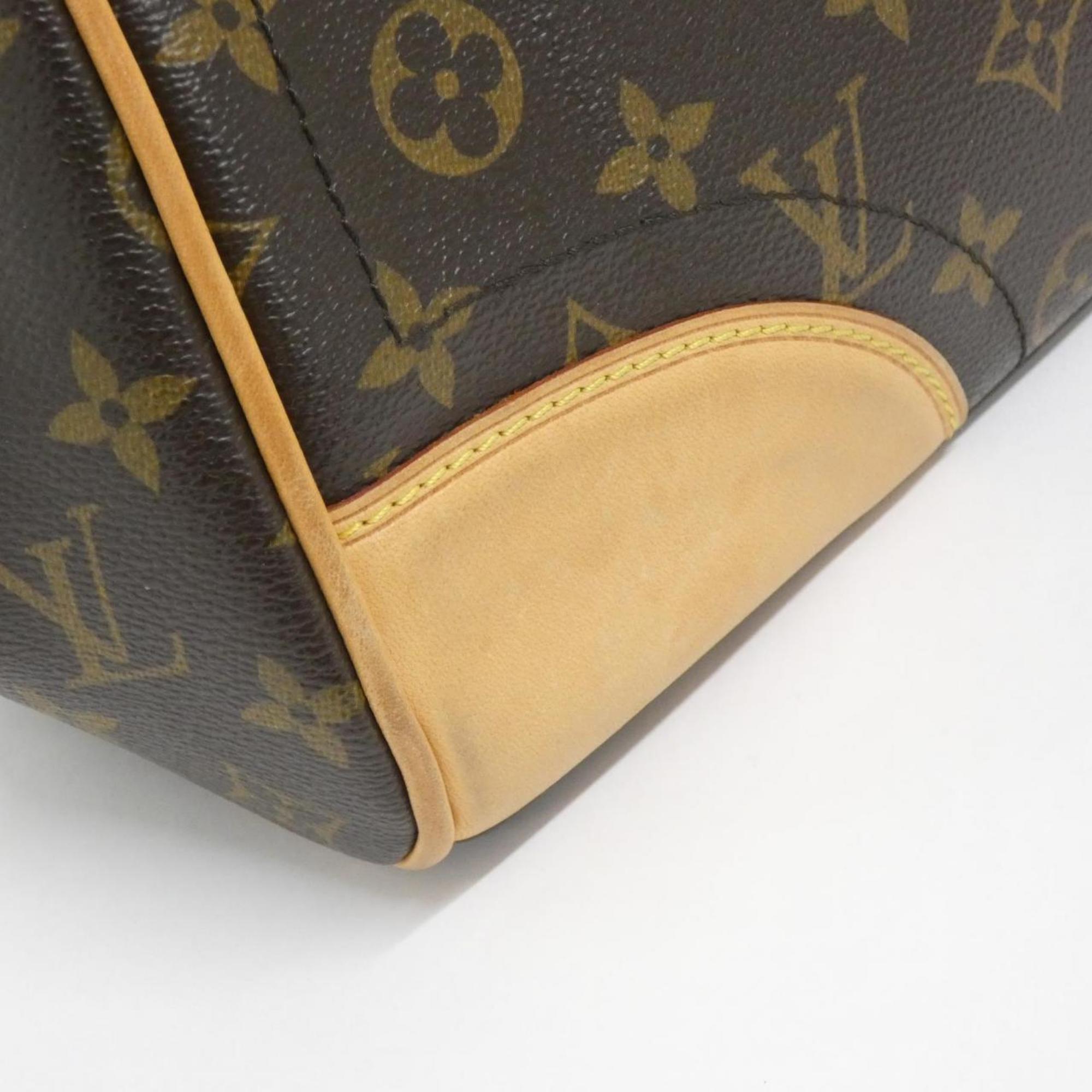 Louis Vuitton Marron Coated Canvas Shoulder Bag (Pre-Owned)