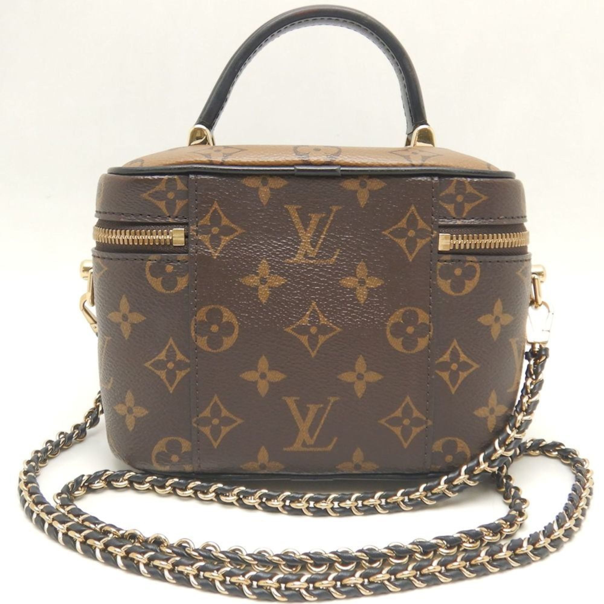 Louis Vuitton Brown Pvc Shoulder Bag Vanity Bag (Pre-Owned)