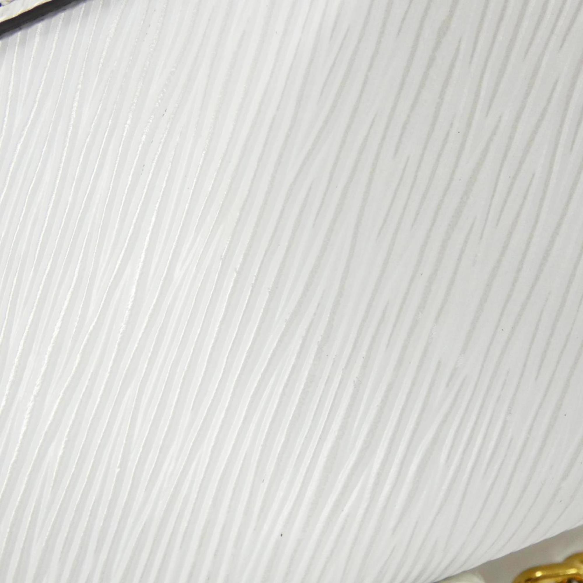 Louis Vuitton Blanc Leather Shoulder Bag (Pre-Owned)