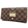 Louis Vuitton Damier Brown Damier Canvas Ebene Damier Canvas Long Wallet (Bi-Fold) (Pre-Owned)